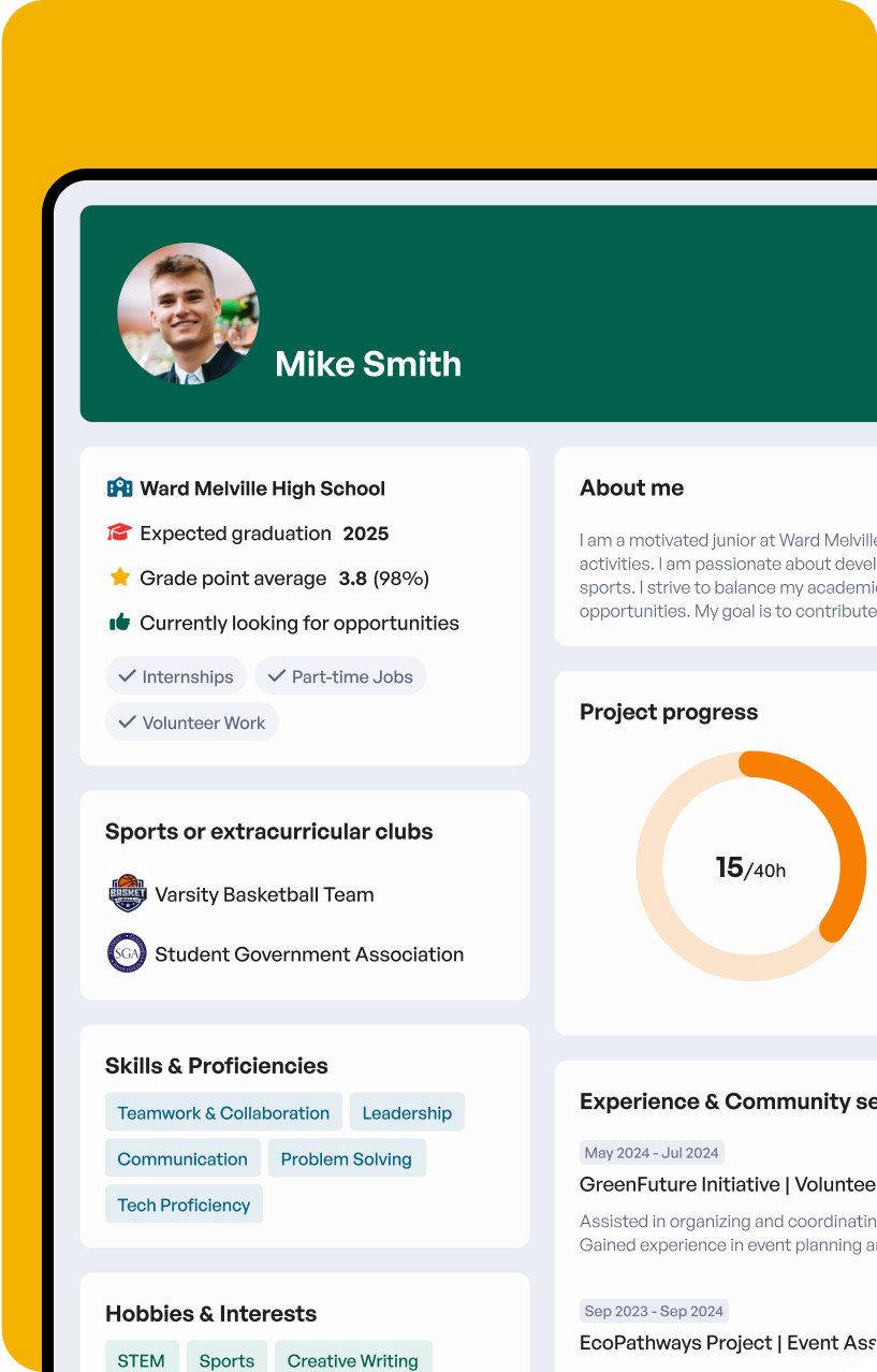 Students participating in community activities, demonstrating real-world engagement